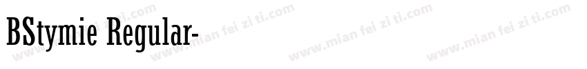 BStymie Regular字体转换